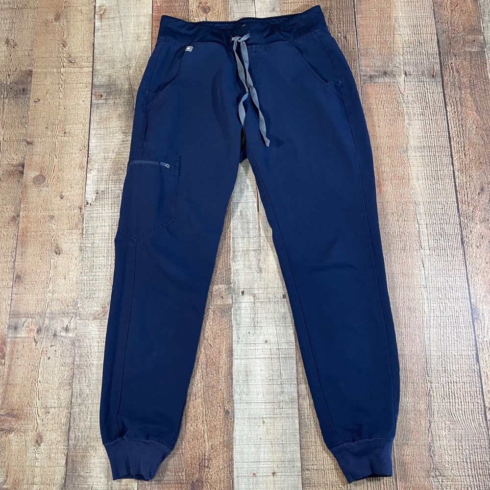 FIGS Zamora Jogger Scrub Pants Women's Extra Small XS Navy Blue Technical Slim